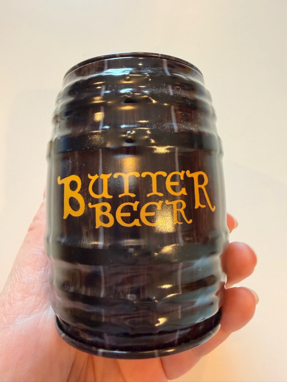Butterbeer Barrel Tin with Gold Lettering